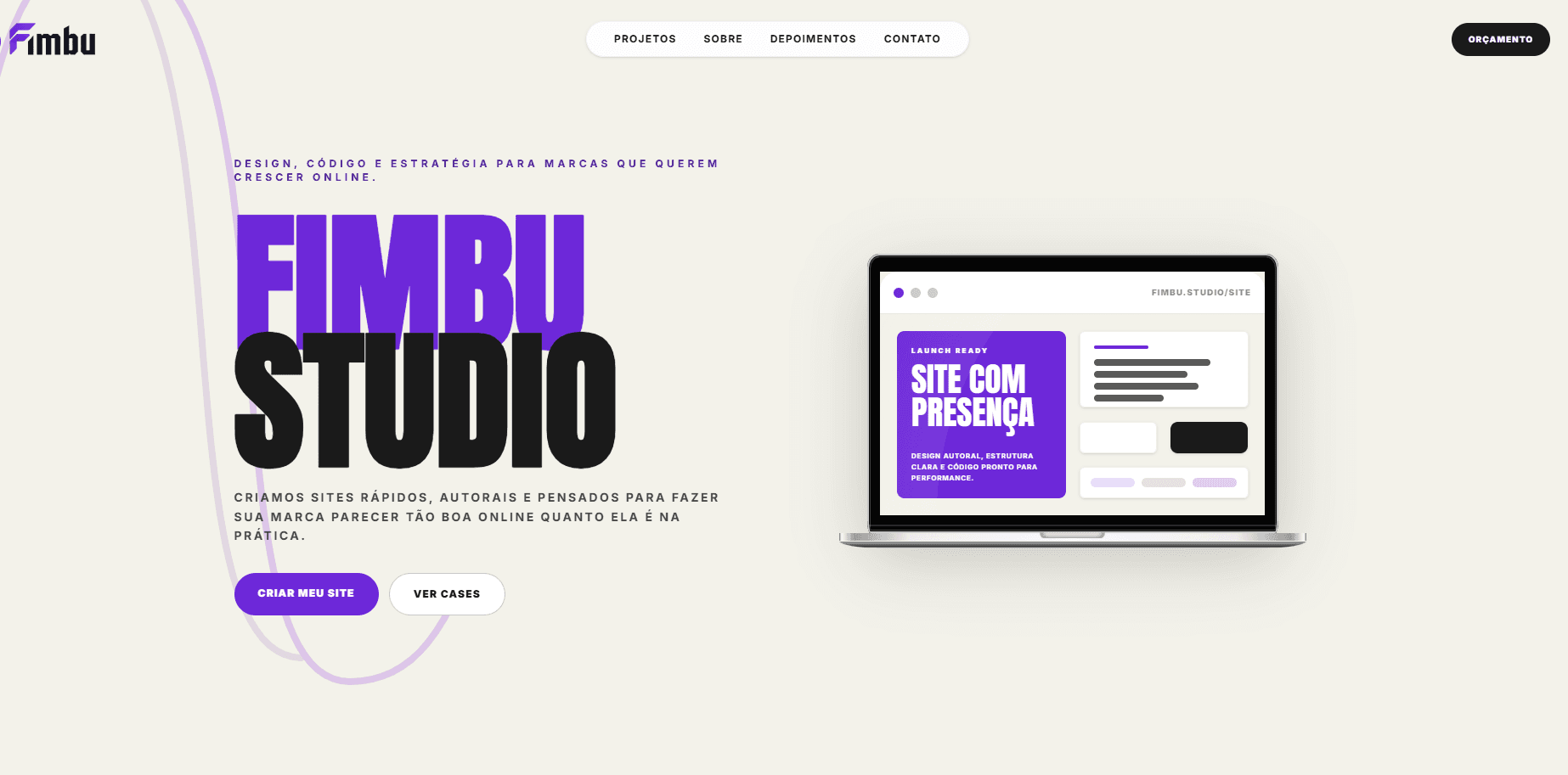 Resultado final de um projeto da Fimbu studio